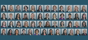 professional headshots side by side in four rows